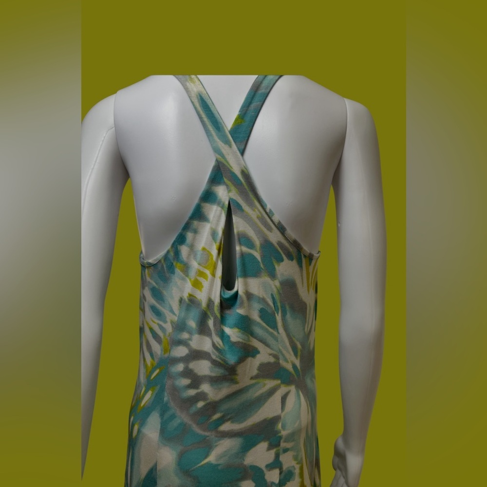Tommy Bahama Women’s Teal Floral Maxi Dress size medium NWT - Picture 7 of 9
